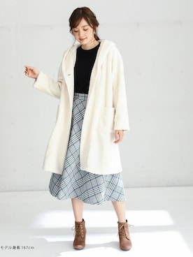 「Honeys（ハニーズ）のアイテム（その他アウター）」を使った、ハニーズさん（レディース・167cm）の秋コーディネート