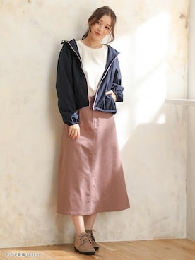 「Honeys（ハニーズ）のアイテム（その他アウター）」を使った、ハニーズさん（レディース・168cm）の秋コーディネート