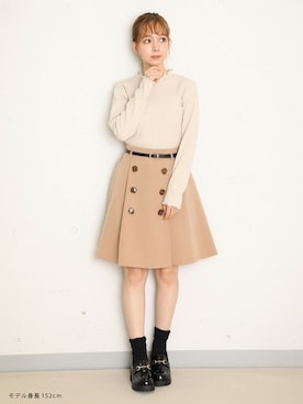 「Honeys（ハニーズ）のアイテム（その他トップス）」を使った、ハニーズさん（レディース・152cm）の冬コーディネート