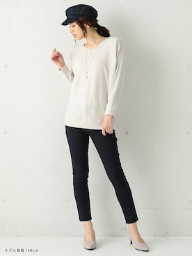 「Honeys（ハニーズ）のアイテム（その他トップス）」を使った、ハニーズさん（レディース・168cm）の冬コーディネート