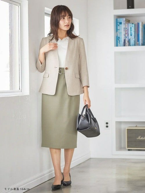 ハニーズ Honeys Online Shop Honeysのノーカラージャケットを使ったコーディネート Wear