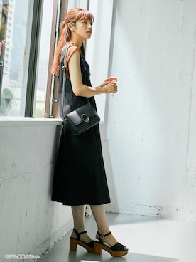 「Honeys」｜「アイテム（ジャンパースカート）」を使った、ハニーズさん（レディース・160cm）の夏コーディネート