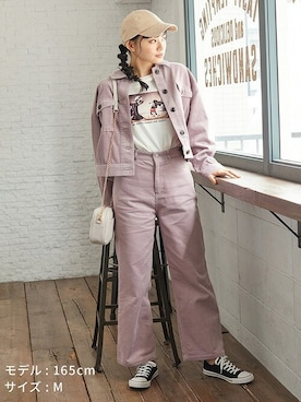 「ハニーズ」｜「アイテム（その他アウター）」を使った、ハニーズさん（レディース・165cm）の秋コーディネート