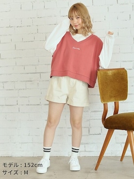 「Honeys（ハニーズ）のアイテム（アンサンブル）」を使った、ハニーズさん（レディース・152cm）の冬コーディネート