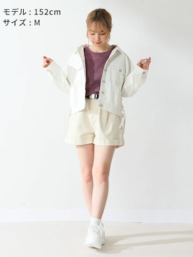 「Honeys」｜「アイテム（デニムジャケット）」を使った、ハニーズさん（レディース・152cm）の冬コーディネート