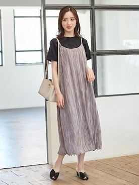 「Honeys（ハニーズ）のアイテム（アンサンブル）」を使った、ハニーズさん（レディース・160cm）の夏コーディネート