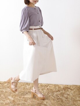 colzaのデニムスカートを使った人気ファッションコーディネート - WEAR