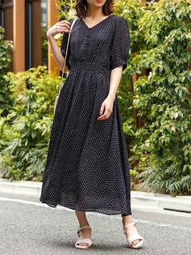 「Honeys（ハニーズ）のアイテム（ワンピース/ドレス）」を使った、ハニーズさん（レディース・161cm）の夏コーディネート