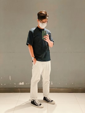 「ZDA（ゼットディーエー）のアイテム」を使った、M.aさん（メンズ・175cm）の秋コーディネート