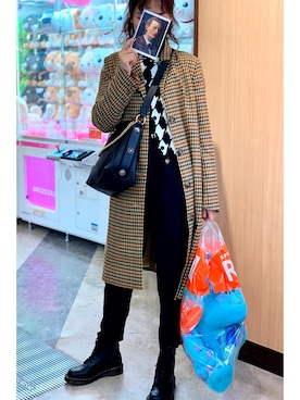 「シャネル」｜「アイテム（ピーコート）」を使った、tookisdressさん（レディース・164cm）の秋コーディネート
