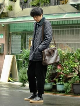 「シンプルおしゃれが好き」｜「アイテム（ミリタリージャケット）」を使った、ケイリンさん（メンズ・182cm）の秋コーディネート