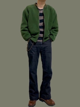 「Levi's（リーバイス）のアイテム（ブーツ）」を使った、yasukeさん（メンズ・164cm）の秋コーディネート