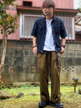 「m47」｜「アイテム（ブーツ）」を使った、yasukeさん（メンズ・164cm）の夏コーディネート