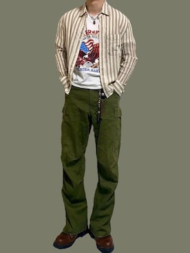 「temptation（テンプテーション）のアイテム」を使った、yasukeさん（メンズ・164cm）の夏コーディネート