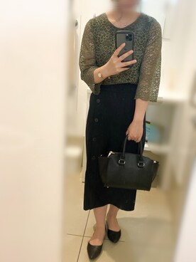 「LARS LARSEN（ラースラーセン）のアイテム（アナログ腕時計）」を使った、maaa。さん（レディース・154cm）の春コーディネート