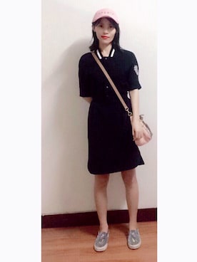 「Mo&Co.（モーアンドコー）のアイテム（ワンピース/ドレス）」を使った、AnaisWさん（レディース・165cm）の夏コーディネート