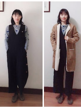 AnaisWさん(レディース・166cm)の冬コーディネート
