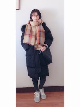 AnaisWさん（レディース・166cm）の冬コーディネート