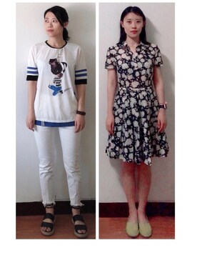 「TORY BURCH（トリーバーチ）のアイテム（ワンピース/ドレス）」を使った、AnaisWさん（レディース・166cm）の夏コーディネート