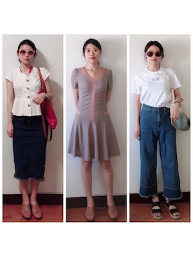 AnaisWさん（レディース・166cm）の夏コーディネート