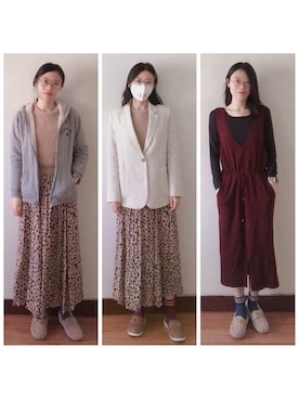 「アイテム（フォーマルスーツ/小物、ホワイト系）」を使った、AnaisWさん（レディース・166cm）の春コーディネート