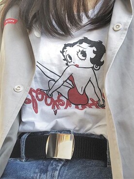 「MILKFED.（ミルクフェド）のアイテム（その他アウター）」を使った、Renaさん（レディース・157cm）の夏コーディネート