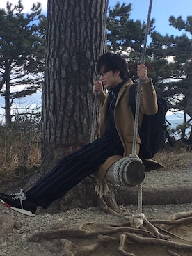 「日間賀島」｜かずさん（メンズ・173cm）の冬コーディネート