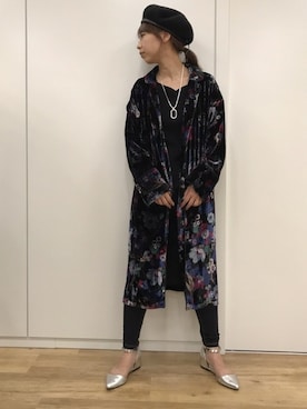 「JEANASIS（ジーナシス）のアイテム（ステンカラーコート）」を使った、JEANASIS  STAFFさん（レディース・157cm）の夏コーディネート