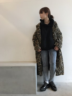 「JEANASIS（ジーナシス）のアイテム（チェスターコート）」を使った、JEANASIS  STAFFさん（レディース・157cm）の秋コーディネート