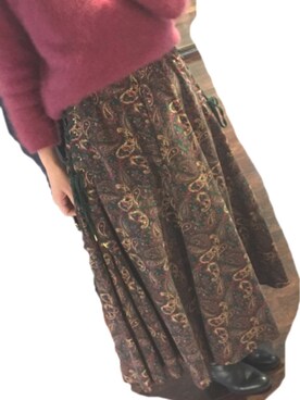 「Lilly Lynque（リリーリン）のアイテム」を使った、MARONさん（レディース・171cm）の冬コーディネート