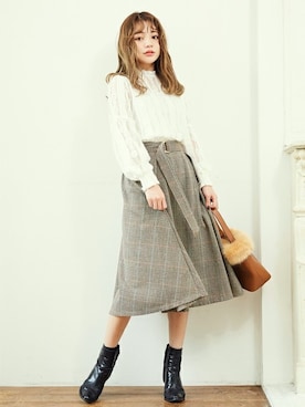 「アイテム（シャツ/ブラウス）」を使った、frunco₋modelsさん（レディース）の秋コーディネート