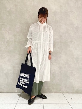 「nop de nod（ノップドゥノッド）のアイテム」を使った、ヤマシタさん（レディース・163cm）の冬コーディネート