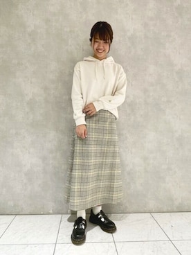 「POU DOU DOU（プードゥドゥ）のアイテム」を使った、ヤマシタさん（レディース・163cm）の冬コーディネート