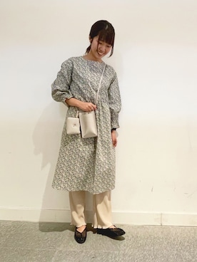 「POU DOU DOU（プードゥドゥ）のアイテム」を使った、ヤマシタさん（レディース・163cm）の春コーディネート