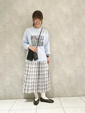 「POU DOU DOU（プードゥドゥ）のアイテム」を使った、ヤマシタさん（レディース・163cm）の春コーディネート
