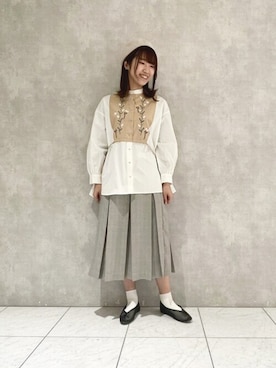 「pou dou dou」｜ヤマシタさん（レディース・163cm）の春コーディネート