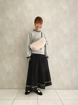 「Laugoa（ラウゴア）のアイテム」を使った、ヤマシタさん（レディース・163cm）の秋コーディネート