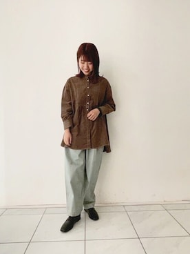 「春アイテム」｜ヤマシタさん（レディース・163cm）の冬コーディネート