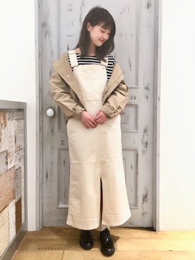 「ボーター」｜「アイテム（マウンテンパーカー）」を使った、LOWRYS FARM 伊丹店さん（レディース・164cm）の冬コーディネート