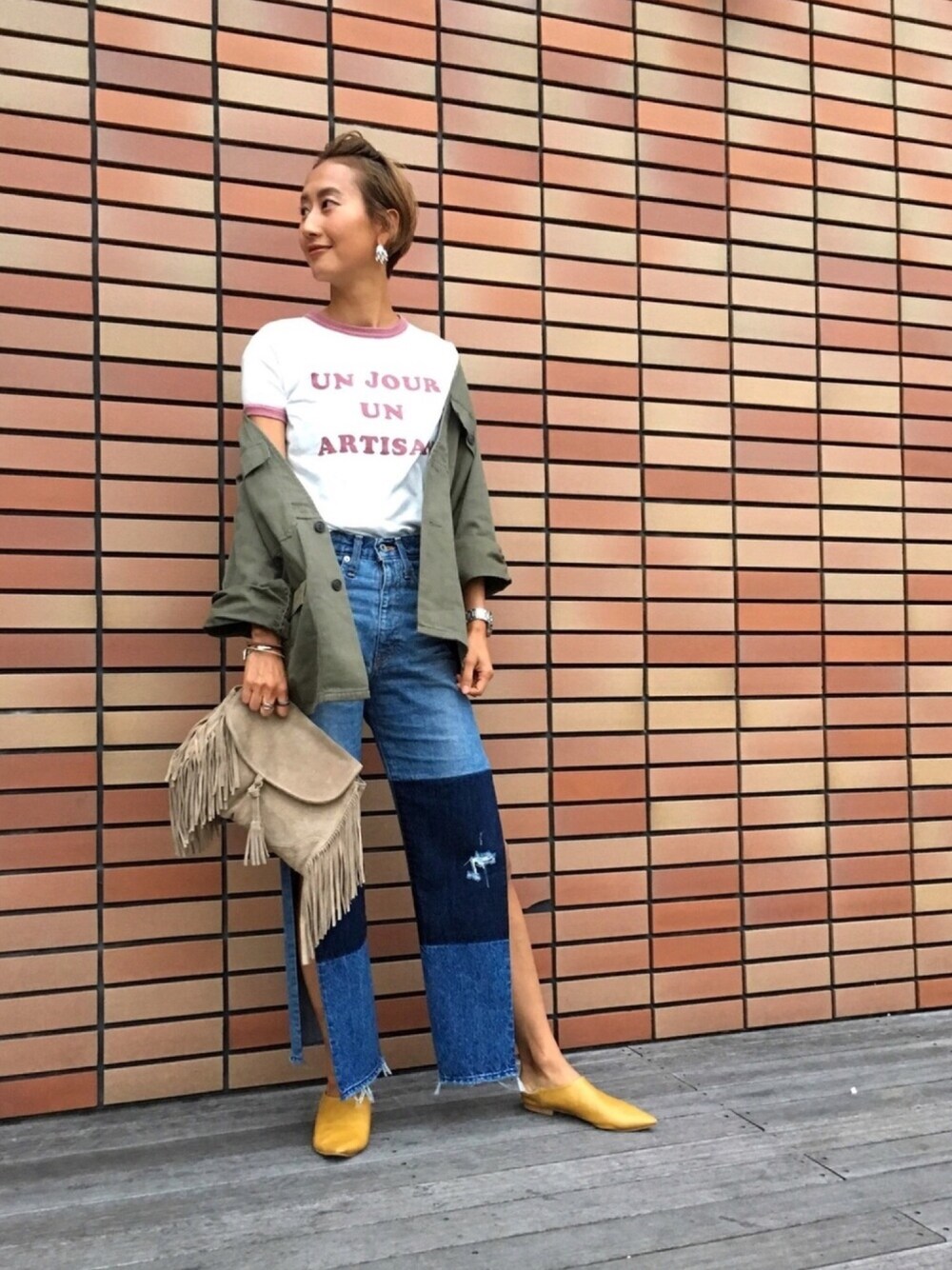 TODAYFUL（トゥデイフル）の「フリンジクラッチバッグ（クラッチ