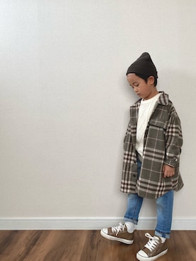 y___aさん（キッズ・120cm）の冬コーディネート