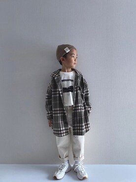 y___aさん（キッズ・120cm）の冬コーディネート