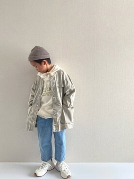 「kids」｜「アイテム（ブルゾン）」を使った、y___aさん（キッズ・120cm）の春コーディネート