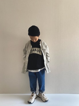 「CIAOPANIC TYPY（チャオパニックティピー）のアイテム（ブルゾン）」を使った、y___aさん（キッズ・120cm）の春コーディネート