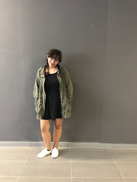 「Factorie（ファクトリエ）のアイテム」を使った、faezaさん（レディース・153cm）の春コーディネート