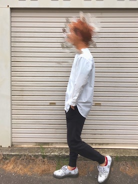 「Ｏ脚」｜「アイテム（トップス）」を使った、まめたろうさん（メンズ・165cm）の春コーディネート