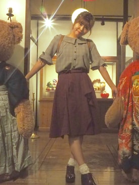 「MichaelKors」｜「アイテム（その他シューズ）」を使った、＊み＊フォローと♡くれたら喜びますさん（レディース・166cm）の秋コーディネート