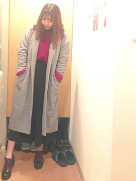 「w closet」｜「アイテム（その他シューズ）」を使った、＊み＊フォローと♡くれたら喜びますさん（レディース・166cm）の冬コーディネート