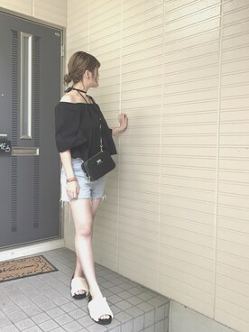 「BUBBLES（バブルス）のアイテム（アクセサリー）」を使った、＊み＊フォローと♡くれたら喜びますさん（レディース・166cm）の夏コーディネート