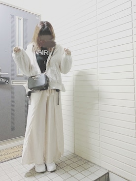 「BUBBLES（バブルス）のアイテム（パンツ）」を使った、＊み＊フォローと♡くれたら喜びますさん（レディース・166cm）の冬コーディネート